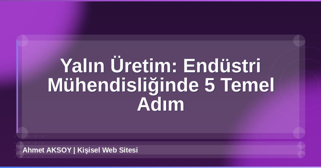 Yalın Üretim