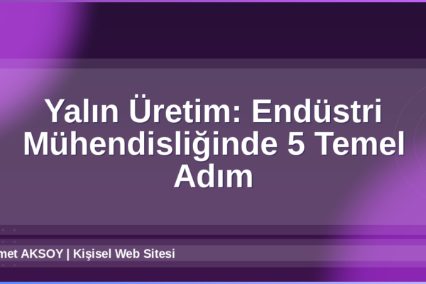 Yalın Üretim