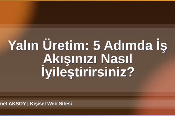 Yalın Üretim