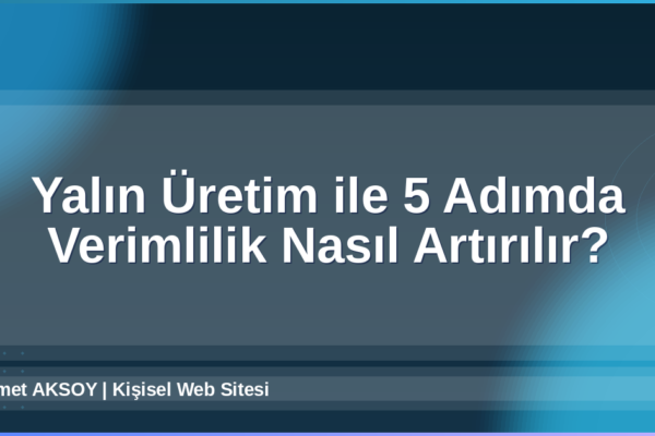 Yalın Üretim