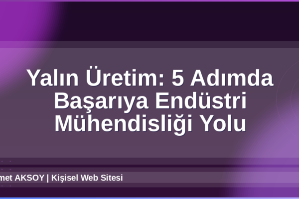 Yalın Üretim
