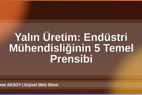 Yalın Üretim
