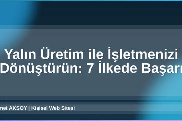 Yalın Üretim